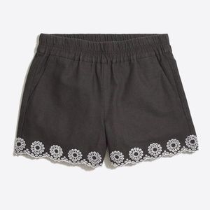 Women's J. Crew Embroidered Scallop Shorts